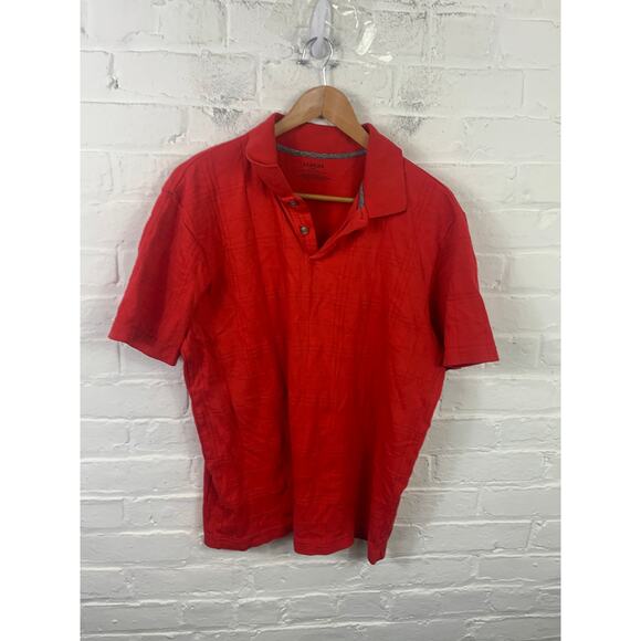 Alfani Women's Polo Golf Shirt Short Sleeve Stretch Cotton Solid Red Size L - Picture 1 of 4
